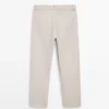 Linen Semi-Jogger Fit Trousers