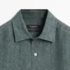Linen Shirt with Placket Detail