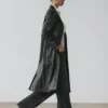 Long Nappa Leather Coat