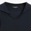 Long Sleeve Knit V-Neck Polo Shirt