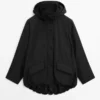 Long Technical Fabric Parka