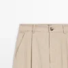 Loose Fit High-Waist Trousers