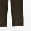 Low-Rise Straight-Leg Flocked Jeans