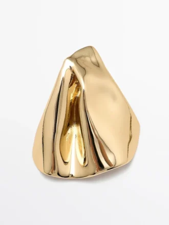 Medium-Sized Earrings with Pleats