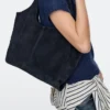 Medium Split Leather Shopper Bag