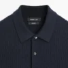 Merino Wool Knit Polo Sweater