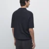 Merino Wool Knit Polo Sweater