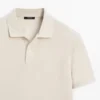 Micro-Textured Cotton Piqua Polo Shirt