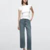 Mid-Rise Bell Bottom Jeans