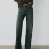 Mid-Rise Bell Bottom Jeans