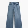 Mid-Rise Bell Bottom Jeans
