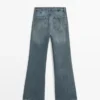 Mid-Rise Bell Bottom Jeans