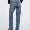 Mid-Rise Straight-Leg Jeans