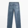 Mid-Rise Straight-Leg Jeans