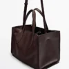 Mid-Size Nappa Leather Md Icon Tote Bag