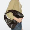 Mid-Size Patchwork Suede Leather Bag