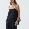Midi Dress with Asymmetric Ruffle Detail