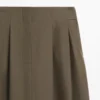 Midi Skirt with Box Pleats