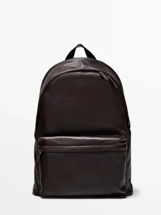 Nappa Leather Backpack with Zip