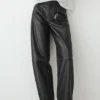 Nappa Leather Balloon Fit Pants