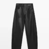 Nappa Leather Balloon Fit Pants
