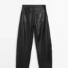 Nappa Leather Balloon Fit Pants