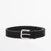 Nappa Leather Belt with Square Buckle