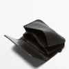Nappa Leather Card Holder with Flap