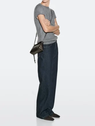 Nappa Leather Crossbody Pouch Bag