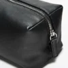 Nappa Leather Toiletry Bag with Zip