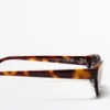 Narrow Tortoiseshell-Effect Sunglasses