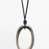 Necklace with Oval Pendant
