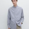 Regular-Fit Melange Cotton Shirt