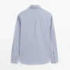 Regular-Fit Melange Cotton Shirt