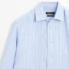 Regular Fit Striped Linen Shirt