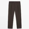 Relaxed Fit Cool Wool Blend Pants