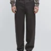 Relaxed Fit Wool Blend Trousers