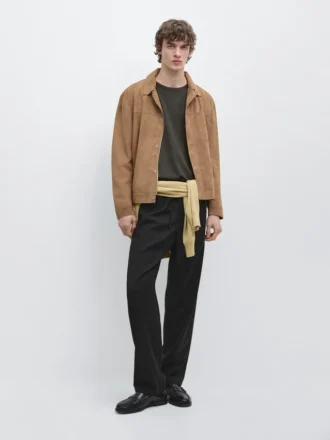 Relaxed Fit Wool Trousers