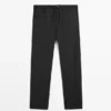 Relaxed Fit Wool Trousers