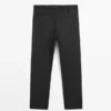 Relaxed Fit Wool Trousers