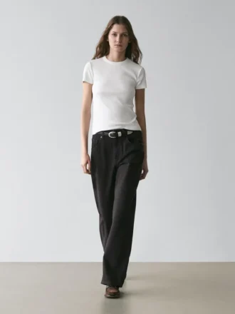 Ribbed Heavy Weight Short Sleeve T-Shirt