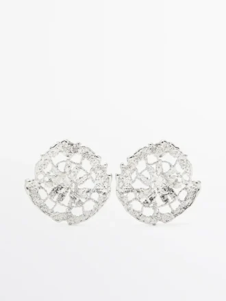 Round Lace Earrings
