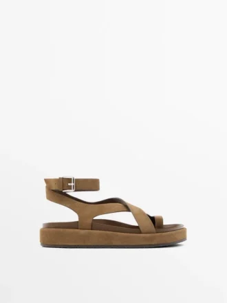 Sandals with Crossover Straps