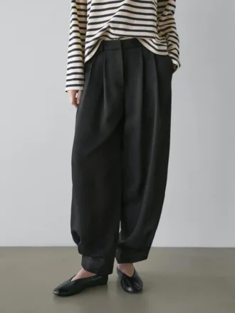 Sarouel Trousers in Flowing Fabric