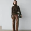 Shiny Nappa Leather Trousers