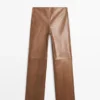 Shiny Nappa Leather Trousers