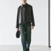 Short Nappa Leather Jacket