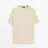 Short Sleeve Cotton Blend T-Shirt