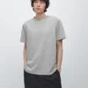 Short Sleeve Cotton Melange T-Shirt