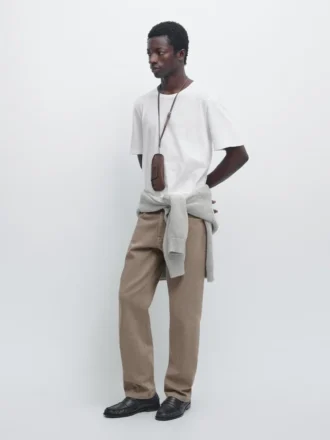 Short Sleeve Linen Blend T-Shirt